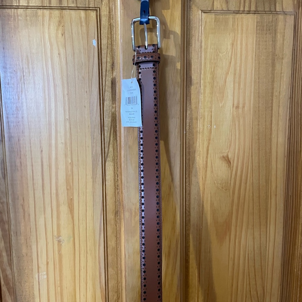 Cole Haan Mens Leather Belt